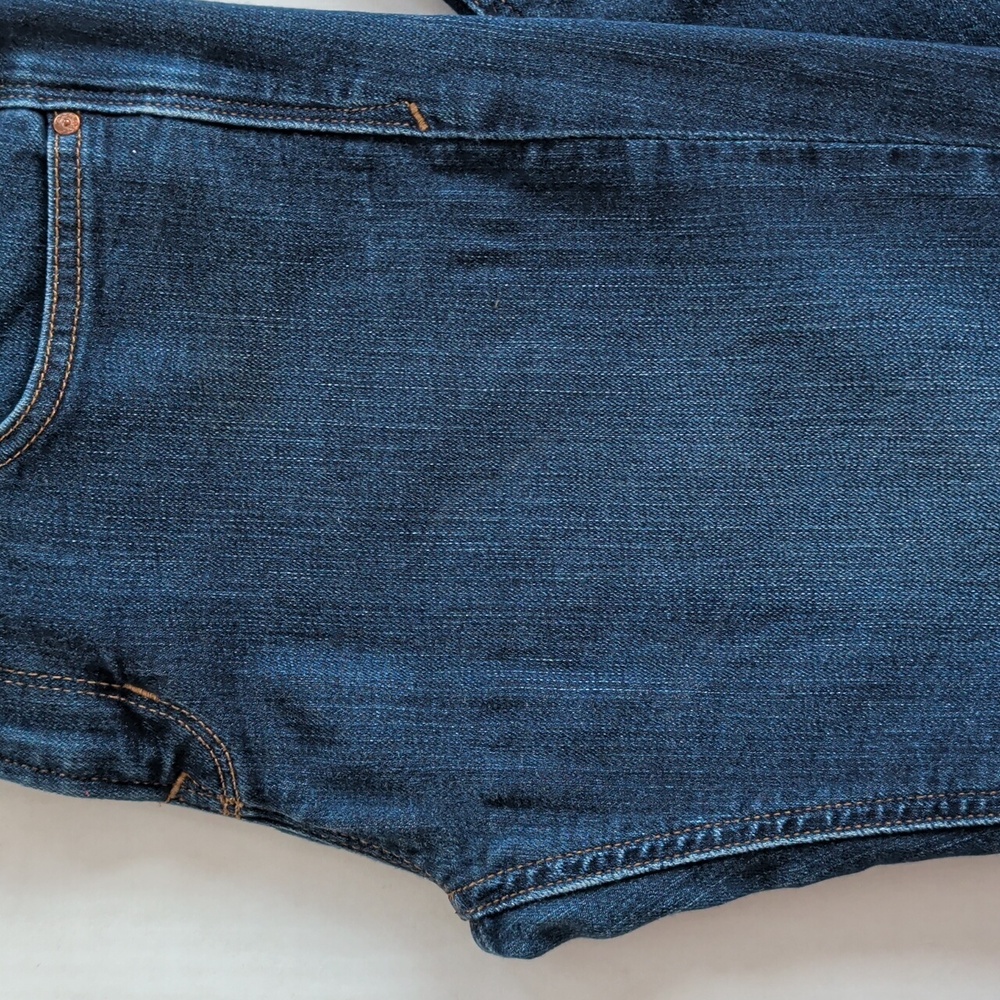 Gap 1969 Real Straight Leg Denim Jeans 28R Dark Wash Blue Pockets - Picture 16 of 16